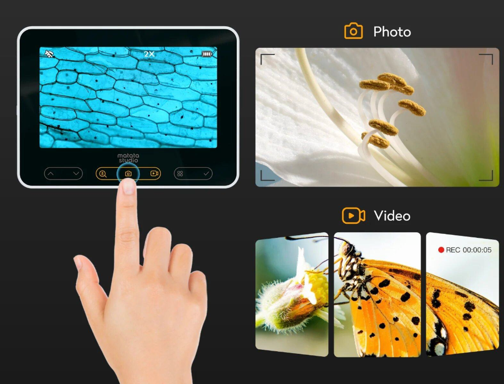 One-Touch HD Photo & Video Recording