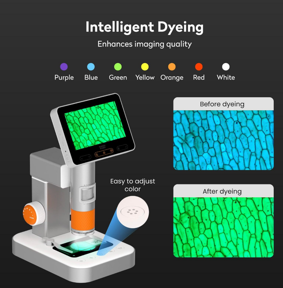Smart 7-Color Dyeing · With Stand
