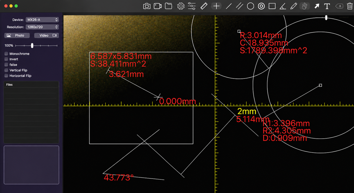 Photo, Video & Measurement Tools