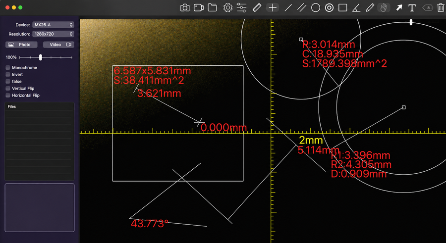 Photo, Video & Measurement Tools