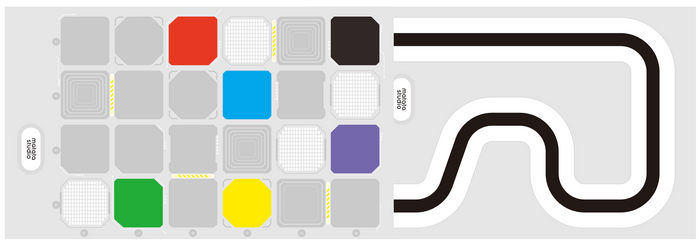 Double-sided map x1( blank map / line following map )