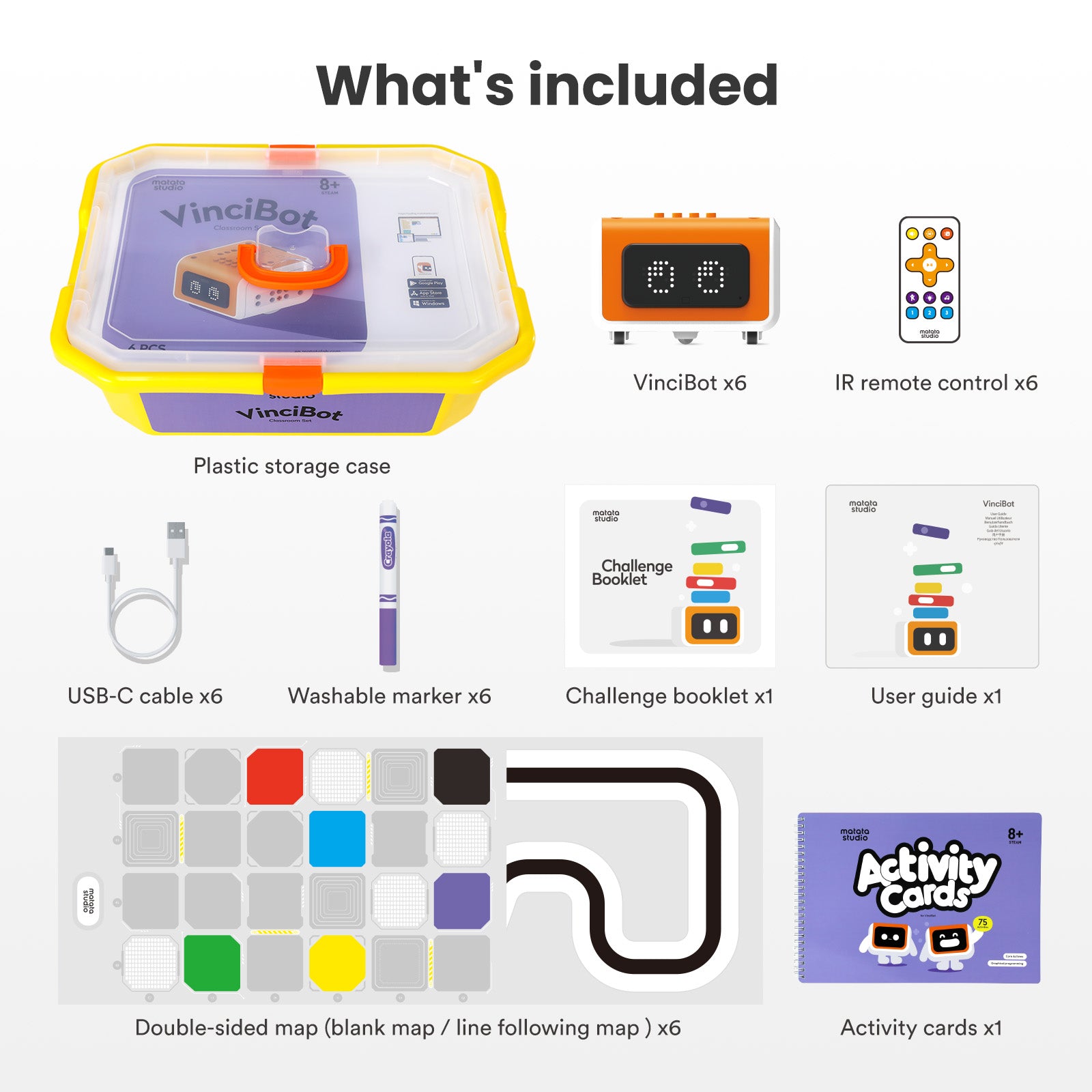 MatataStudio VinciBot Classroom Set - Matatalab